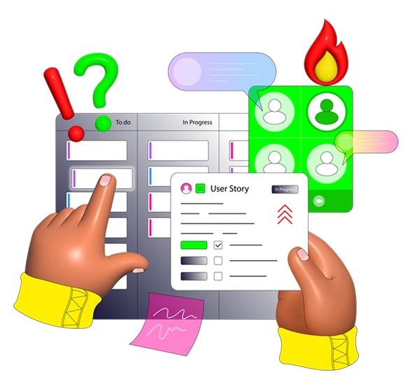 Scrum Illustration Placeholder